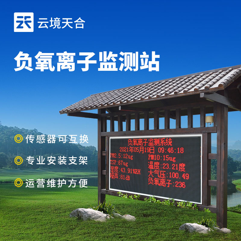 防腐木負(fù)氧離子監(jiān)測站，兼顧美觀性與耐用性